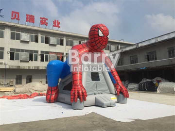 Custom Spiderman Inflatable Bouncer Castle / Blow Up Bounce House For Children