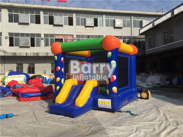 Digital Printing Balloon Inflatable Outdoor Bouncy Castle With Slide Good Tension