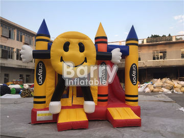 Colorful Smiling Inflatable Happy Face Crayon Combos With Digital Printing