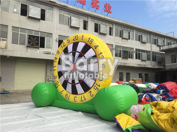 Indoor Playground Inflatable Dart Board , Inflatable Garden Toys For Toddlers