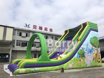 0.55mm PVC Commercial Inflatable Slide Double Stitching For Fun Party