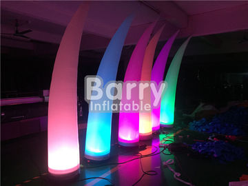 LED Blow Up Pillar Lighting Decoration For Advertsing , Inflatable Light Tube Column