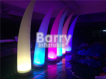 LED Blow Up Pillar Lighting Decoration For Advertsing , Inflatable Light Tube Column