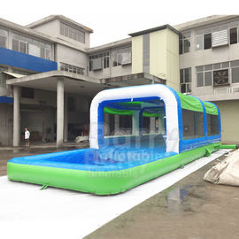 Easy Set Up Inflatable Water Slides PVC Silk Screen Printing / Blow Up 