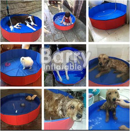 Red Foldable Dog Pet Swimming Pool Customized Size 3 Years Warranty