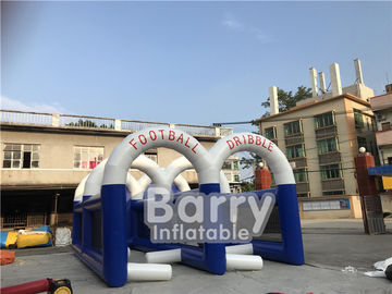 Sporting Obstacle Soccer Dribble Inflatable Football Game Customized Size