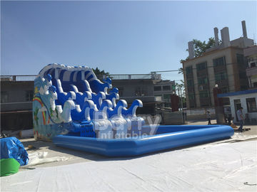Outdoor Wave Inflatable Water Pool  / Water Sport Games PVC Tarpaulin Material