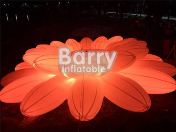 Pretty Lighting Decoration Inflatable Advertising Products / Inflatable LED Flower Chain For Wedding Party