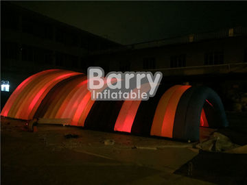 Waterproof White Inflatable Tent For Event , Customized Blow Up LED Tunnel Tent