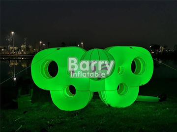 PVC Tarpaulin Inflatable Cartoon Characters , Digital Printing Blow Up Butterfly Wing Model With LED Light