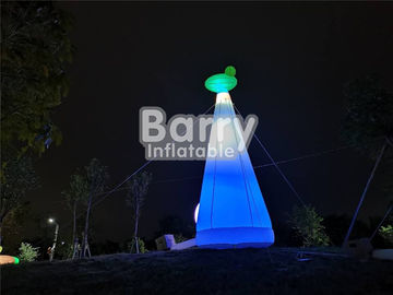 Amusement Park Custom Made Inflatable Giraffe Lighthouse For Party Decoration
