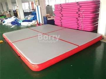 Indoor And Outdoor Red Air Track Gymnastics Mat / Inflatable Gym Mattress