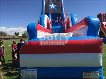 Digital Printing Giant Inflatable Slide , Free Fall Drop Kick Inflatable Dropkick Water Slide
