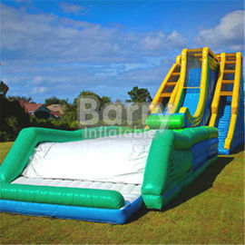 0.55mm PVC Tarpaulin Giant Inflatable Slide For Event / Huge 42ft Tall Drop Kick Water Slide