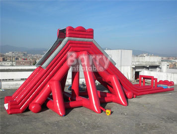 Fun Giant Red Hippo Water Slide / Inflatable  For Adult