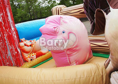 Outdoor Playground Giant Farmyard Toddler Obstacle With Logo Printing