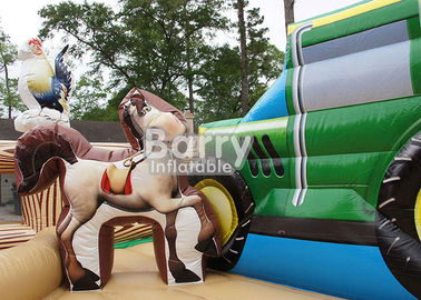 Outdoor Playground Giant Farmyard Toddler Obstacle With Logo Printing