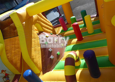 Kids Clearance Western Theme House Inflatable Toddler Playground With Slide