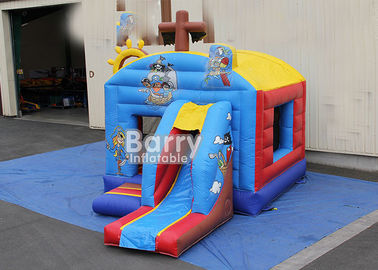 Cool Style Commercial Pirate Ship Inflatable Bounce House Combo UL Lead Free