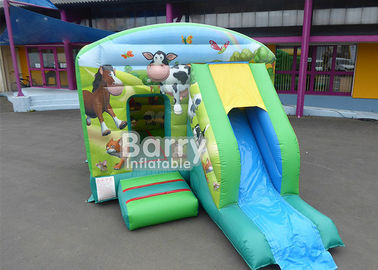 Outdoor Toddlers Farm Theme Animals Inflatable Jump Combo Bouncer