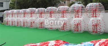 Outdoor Inflatable Toys 100% TPU / PVC 1.5m Red Dot Inflatable Bubble Soccer Ball