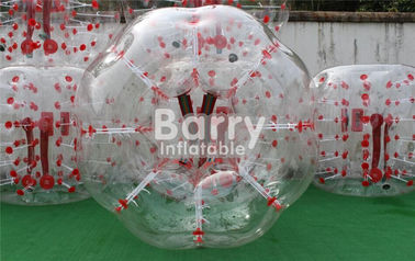 Outdoor Inflatable Toys 100% TPU / PVC 1.5m Red Dot Inflatable Bubble Soccer Ball