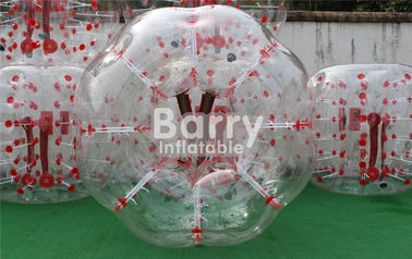 Outdoor Inflatable Toys 100% TPU / PVC 1.5m Red Dot Inflatable Bubble Soccer Ball