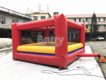Ultimate Red And Yellow Kids / Adults Inflatable Sports Games Giant Bouncy Boxing With Gloves