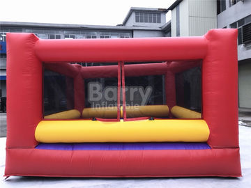 Ultimate Red And Yellow Kids / Adults Inflatable Sports Games Giant Bouncy Boxing With Gloves