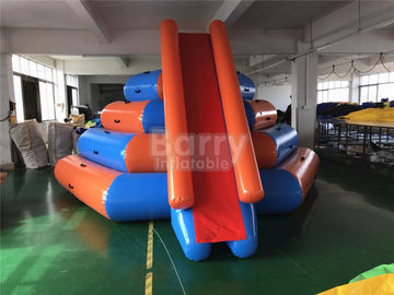 PVC Inflatable Floating Water Slide Water Toys , Inflatable Water Park Games