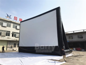 Large Outdoor Backyard Inflatable Home Theater Projection Screen For Advertising