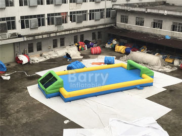 0.55mm PVC Inflatable Soap Soccer Field Game Fully Customized