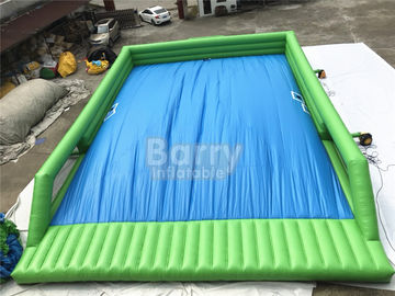 Outdoor Giant Inflatable Water Slide For Event , Tall Drop Kick Water Slide With Platform