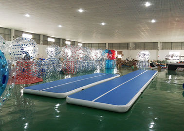 DWF Material Blue Inflatable Tumbling Air Track For Gymnastics