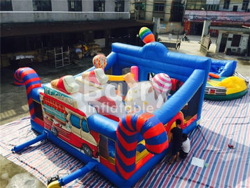 0.55mm PVC Kids Inflatable Outdoor Playground / Toddler Bounce House