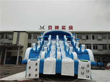 Giant Inflatable Water Slides For Swimming Pool , Adult Inflatable Water Park Slide