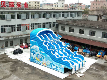 Giant Inflatable Water Slides For Swimming Pool , Adult Inflatable Water Park Slide