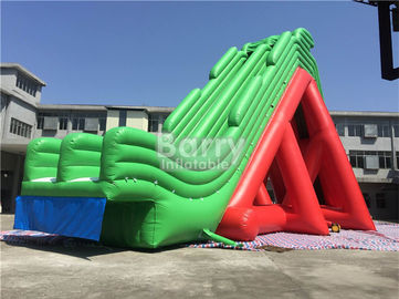 Customized PVC Double Lanes Giant Inflatable Water Slide For Aqua Park