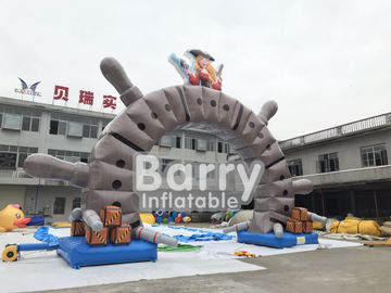 Cartoon Giant Advertising Inflatable Entrance Arch For Promotion Event , Park