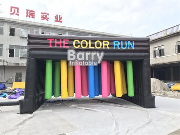 Customized Inflatable Interactive Games With Obstacle Color Run / Inflatable Sports Games