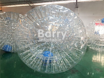 TPU / PVC Inflatable Land Zorb Ball , Clear Body Bumper Zorb Ball
