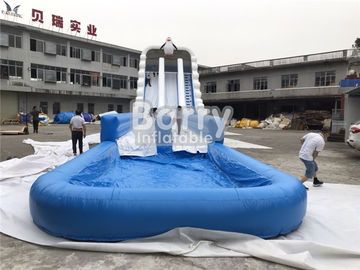 Custom Size Large Outdoor Commercial Inflatable Giant Water Slide For Event