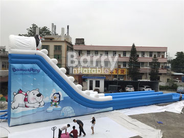 Custom Size Large Outdoor Commercial Inflatable Giant Water Slide For Event