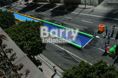 PVC Tarpaulin Giant Inflatable Water Slide , Custom Party City 