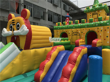 Commercial Inflatable Playground Amusement Park Bouncer Slide For Kids
