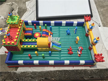 Commercial Inflatable Playground Amusement Park Bouncer Slide For Kids