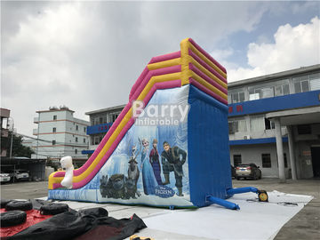 Customized OEM Design PVC 0.5MM Kids Inflatable Dry Slide CE / UL Blower