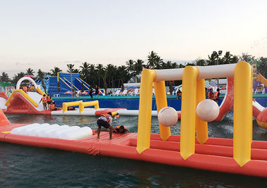 Floating Inflatable Obstacle Course , Inflatable Water Obstacle Course Rental