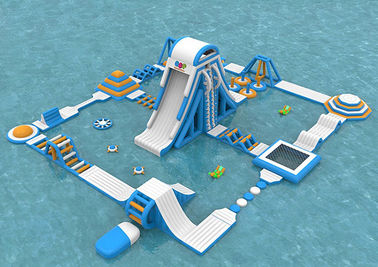 Sea Inflatable Floating Water Park , Giant  Adult Inflatable Water Splash Park Equipment