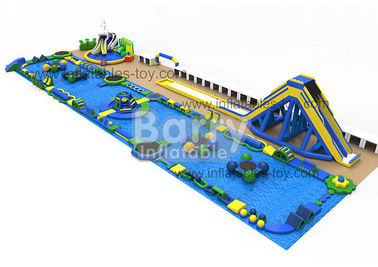 Open Water Game Inflatable Water Sport Park Challenge With 0.9mm PVC Tarpaulin